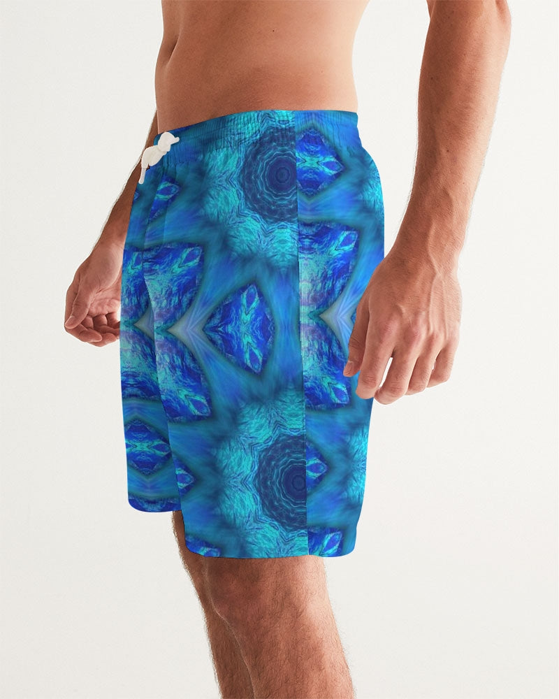 Blue Ocean Kaleidoscope Men's All-Over Print Swim Trunk