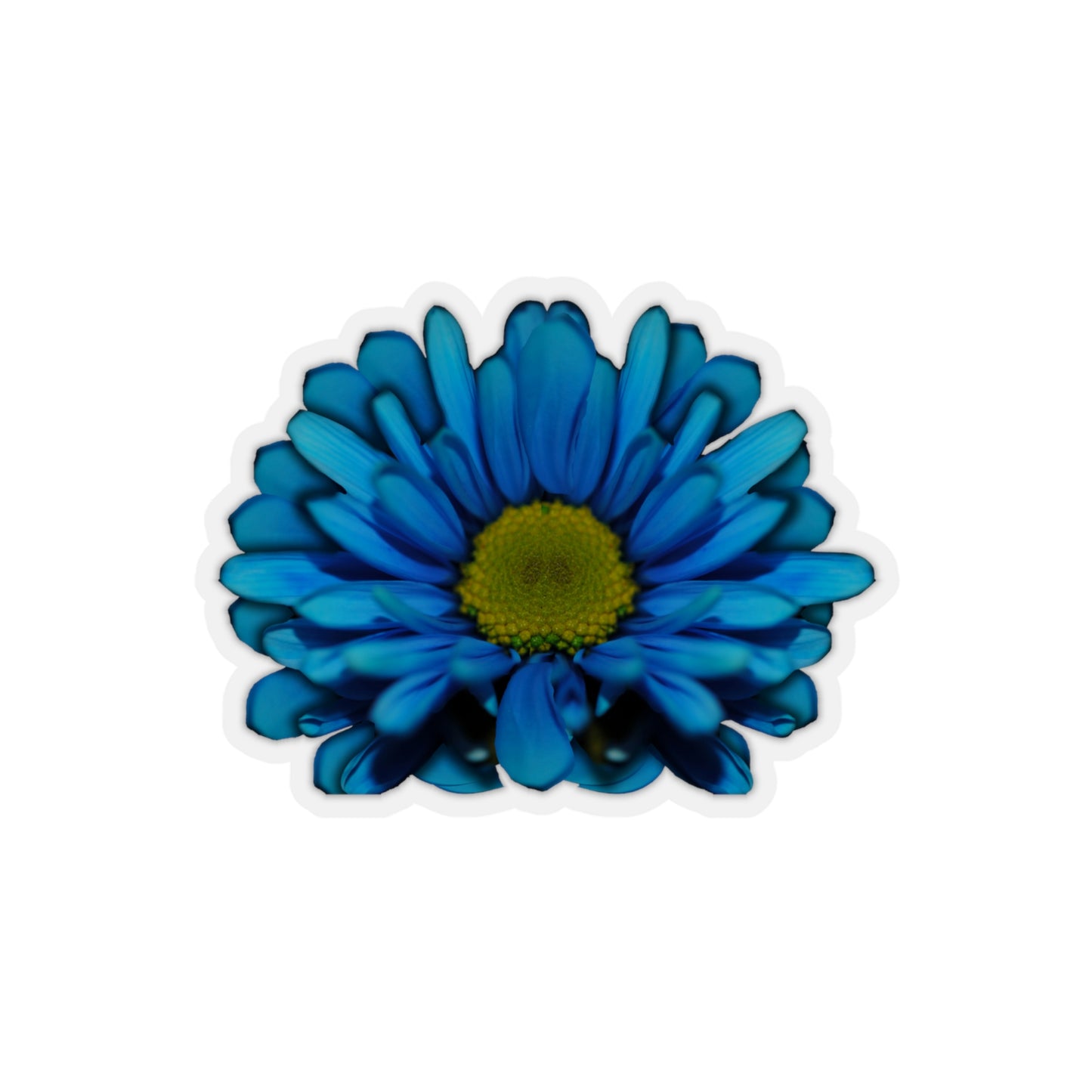 Blue Daisy Kiss-Cut Stickers