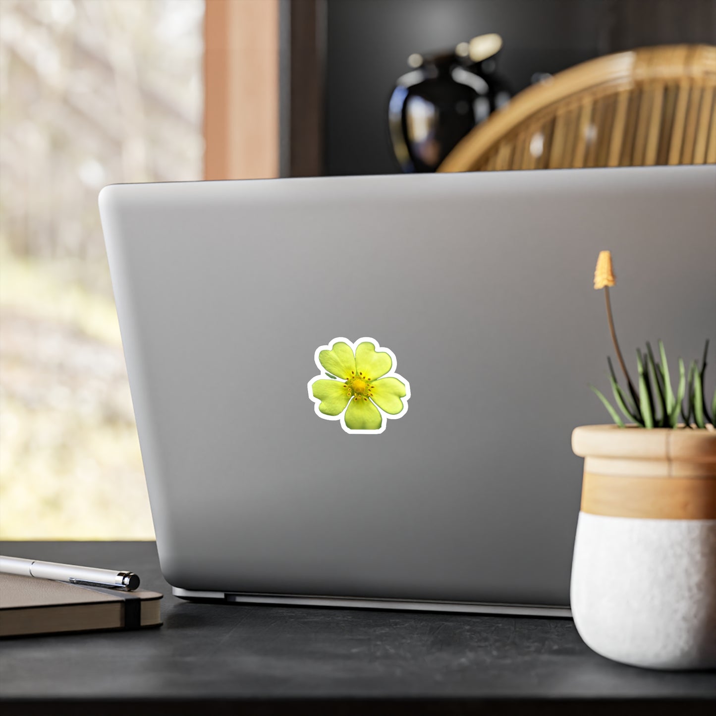 Yellow Wildflower Kiss-Cut Vinyl Decals