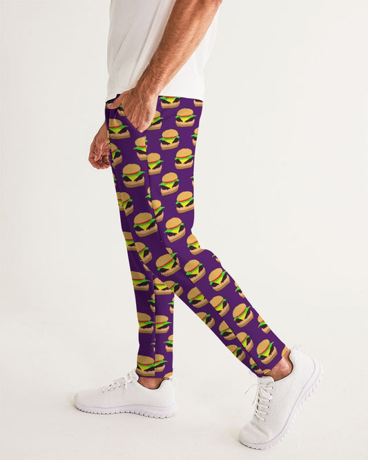 Cheeseburger Pattern Men's All-Over Print Joggers