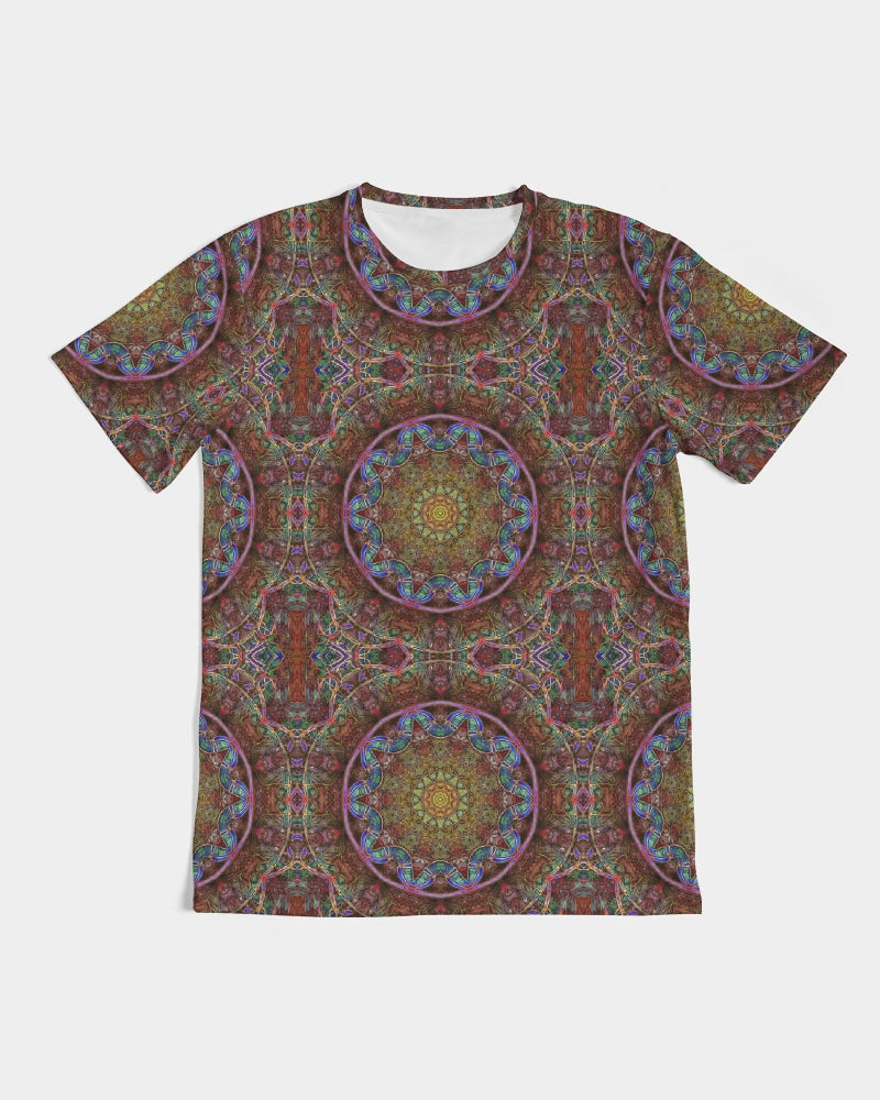 Blue Pink Windy Kaleidoscope Men's All-Over Print Tee