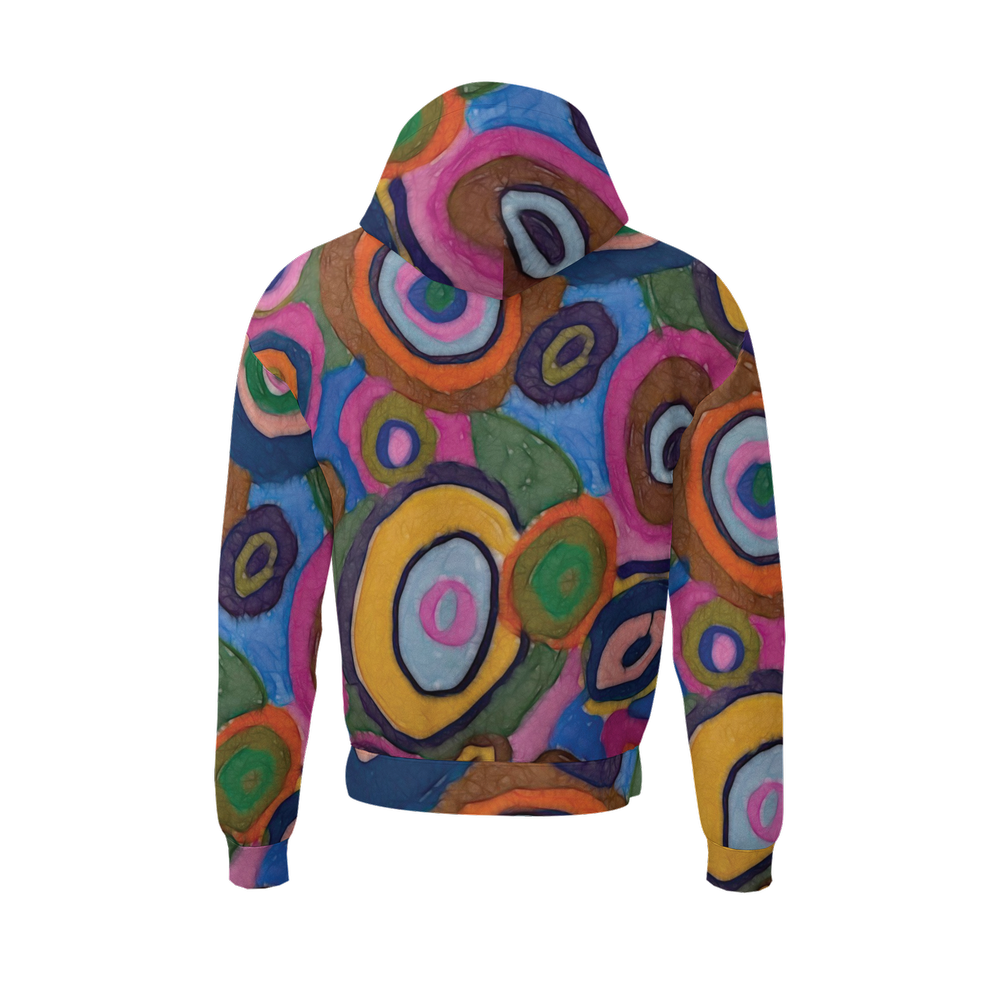 Warm Autumn Bubbles Unisex Fleece-Lined Pocket Hoodie