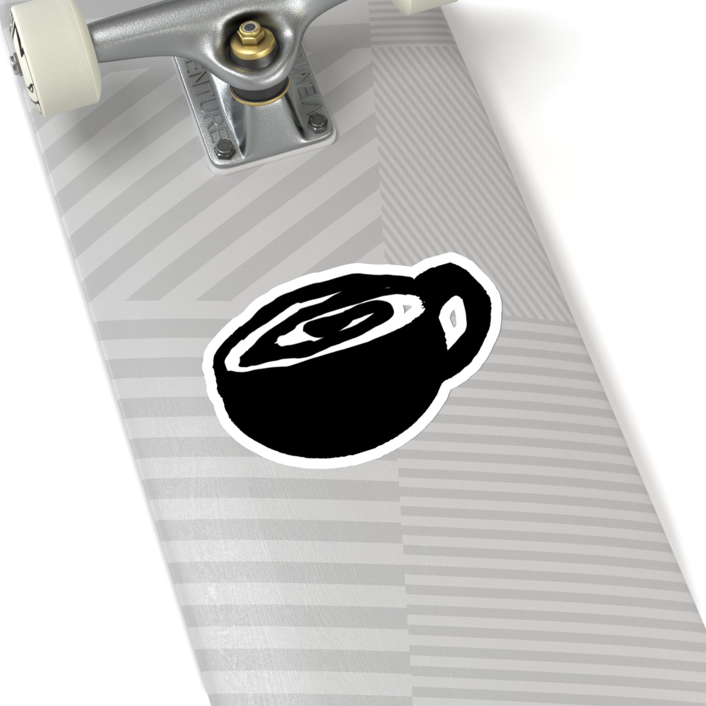 Coffee Swirl Kiss-Cut Stickers
