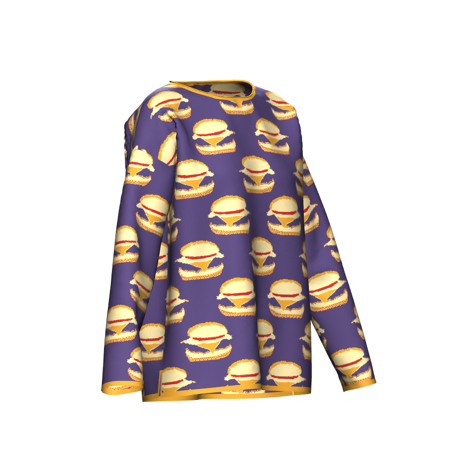 Burger Pattern Sweater