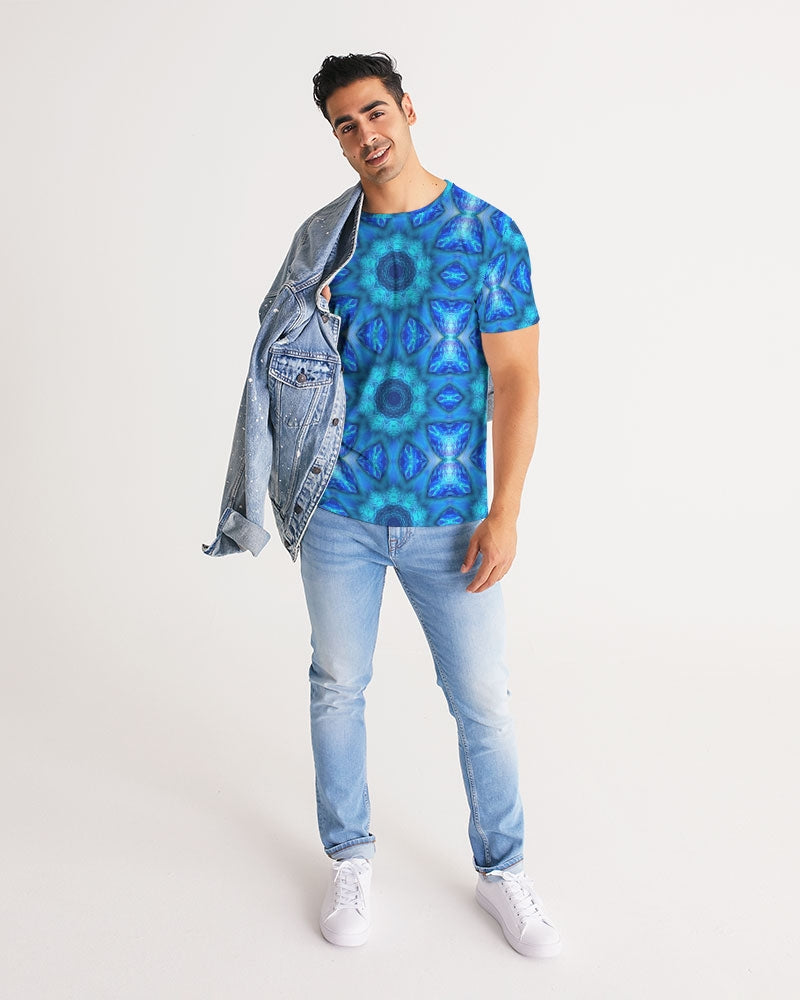 Blue Ocean Kaleidoscope Men's All-Over Print Tee