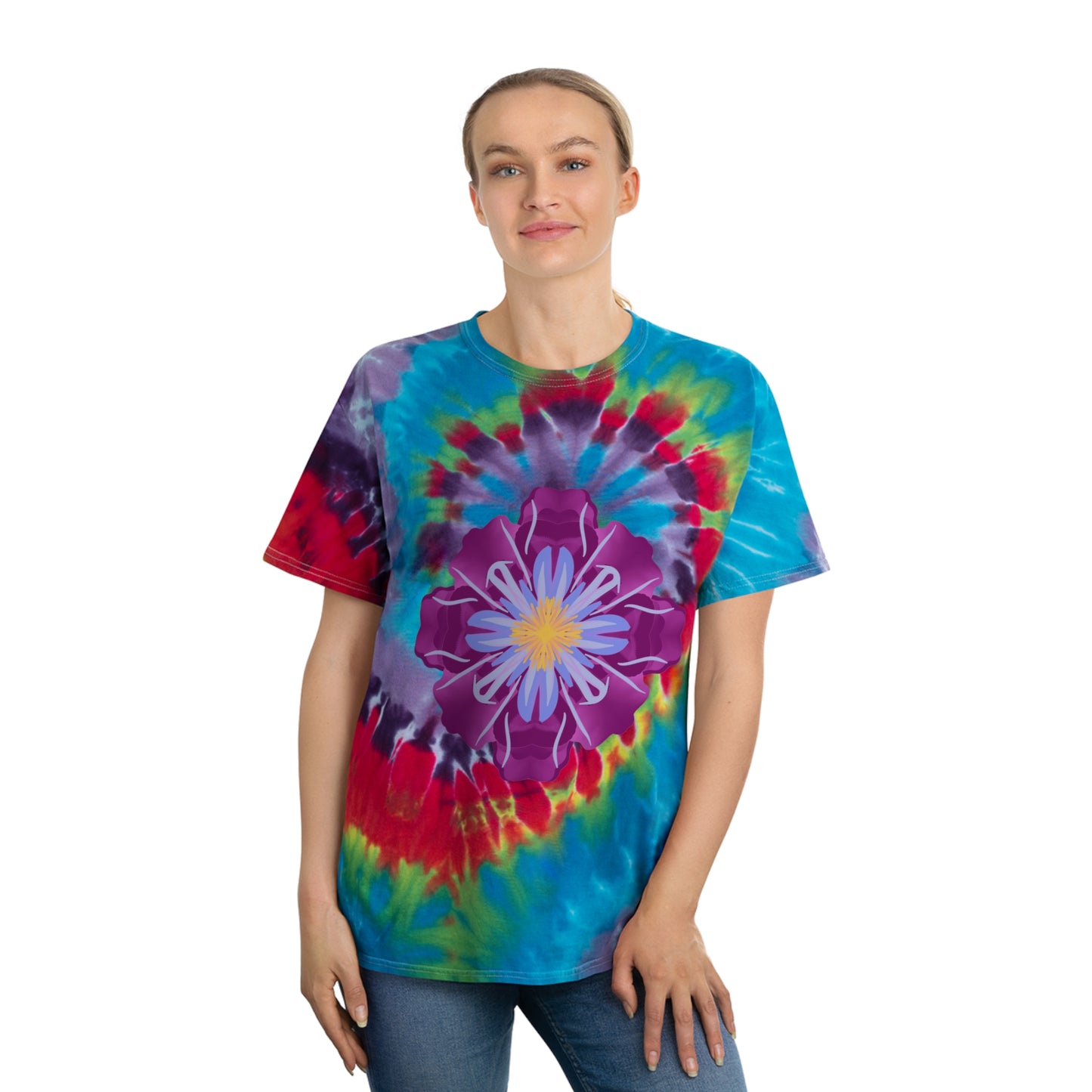 Fanciful Flowers 3 Tie-Dye Tee, Spiral