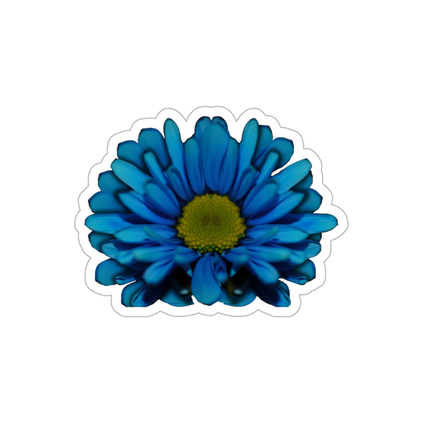 Blue Daisy Kiss-Cut Stickers