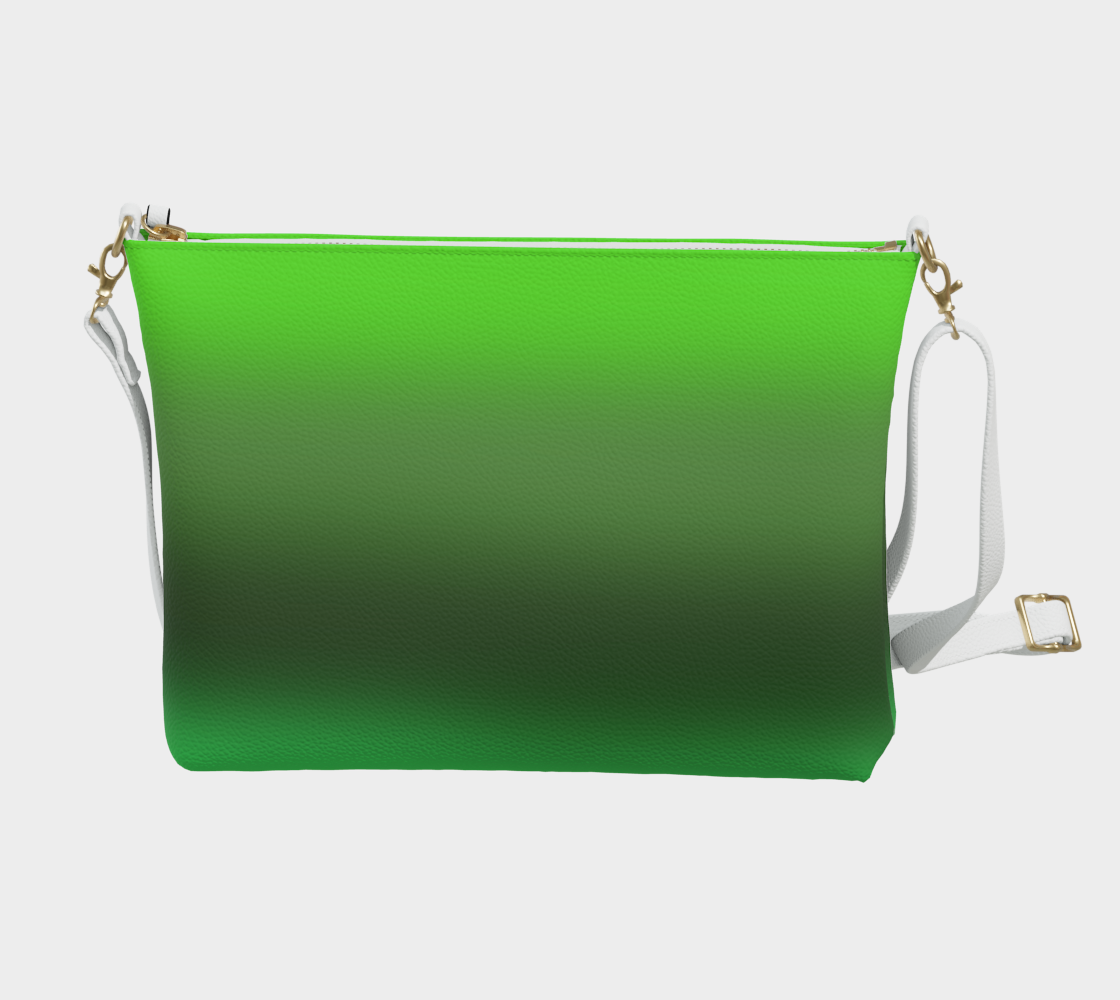 Green Grass Gradient Vegan Crossbody Purse