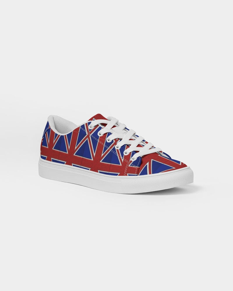 British Flag Pattern Women's Faux-Leather Sneaker