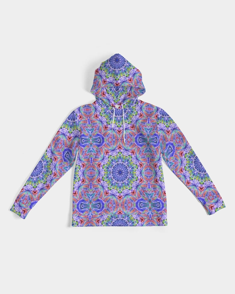 Blue Red Kaleidoscope Men's All-Over Print Hoodie