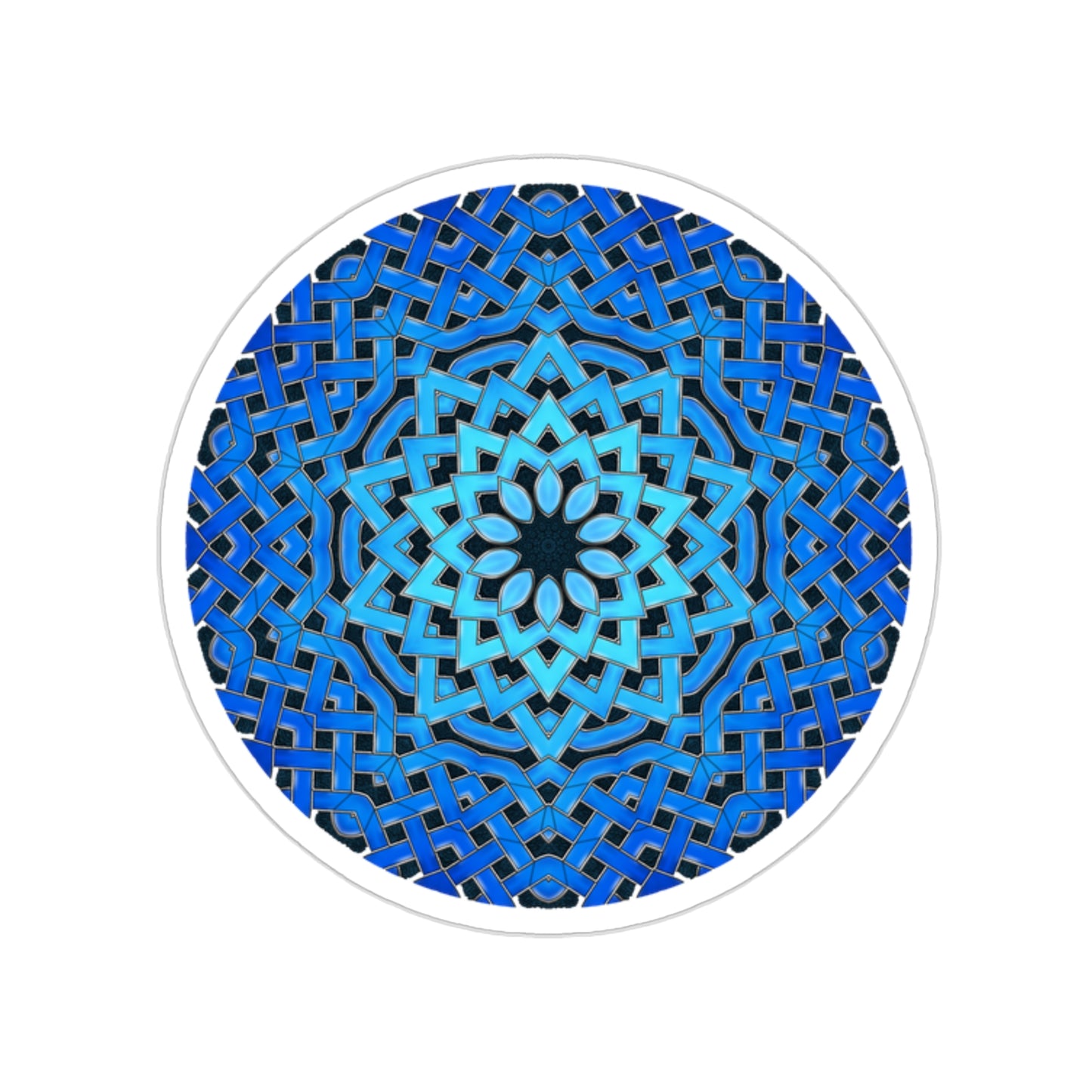 Blue Celtic Star Kiss-Cut Stickers