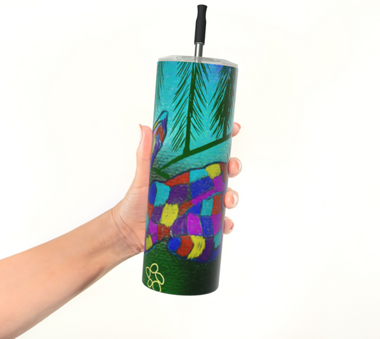 Patchwork Bunny Stainless Steel Tumbler