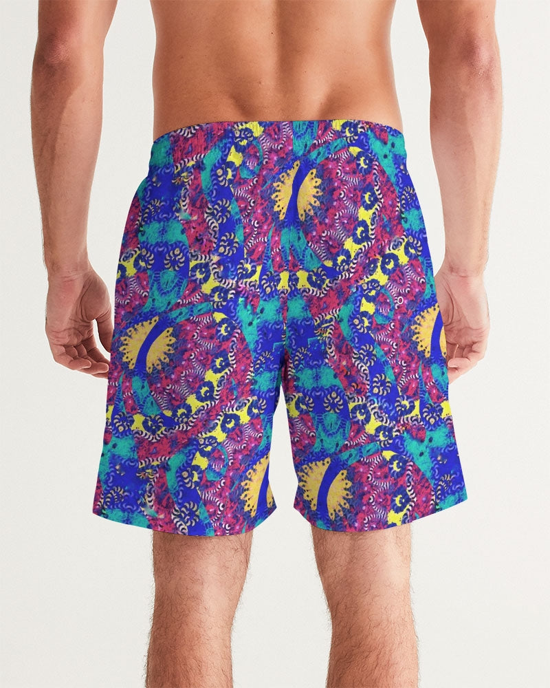 Caribbean Grafitti Men's All-Over Print Swim Trunk