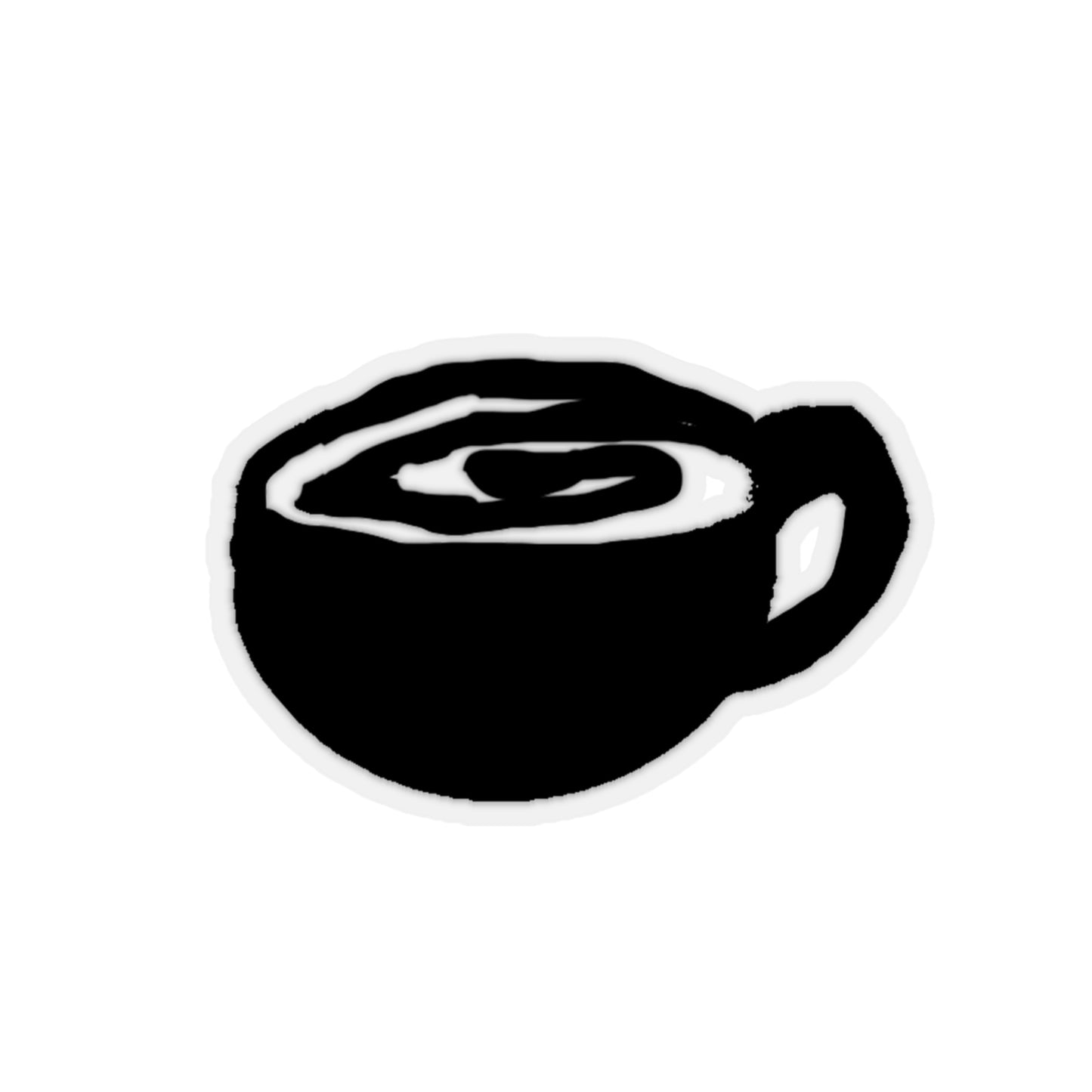 Coffee Swirl Kiss-Cut Stickers