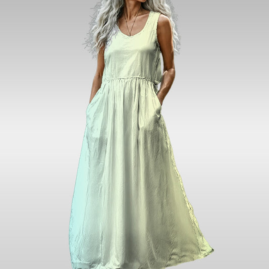 Angel Gradient All-Over Print Women’s Sleeveless Maxi Dress
