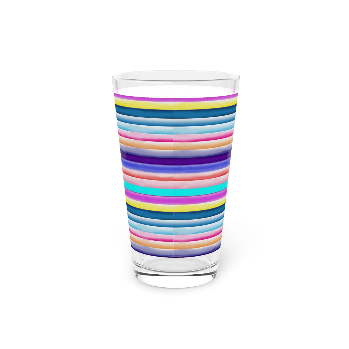 Cotton Candy Stripes Pint Glass, 16oz