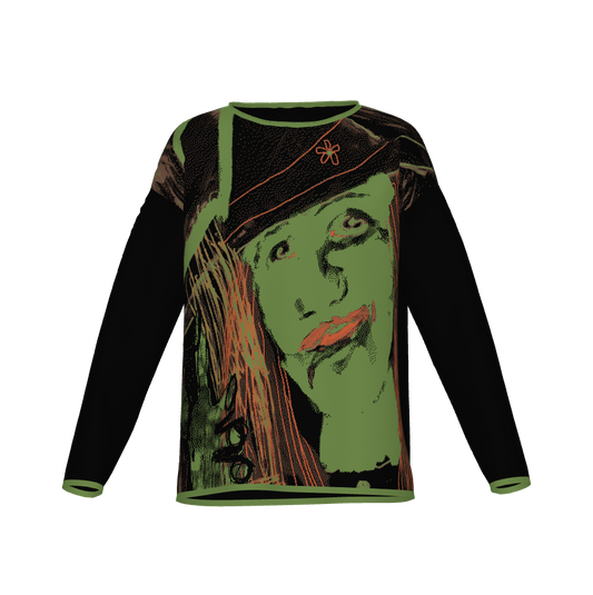 A Witch and Her Broom Knit Sweater