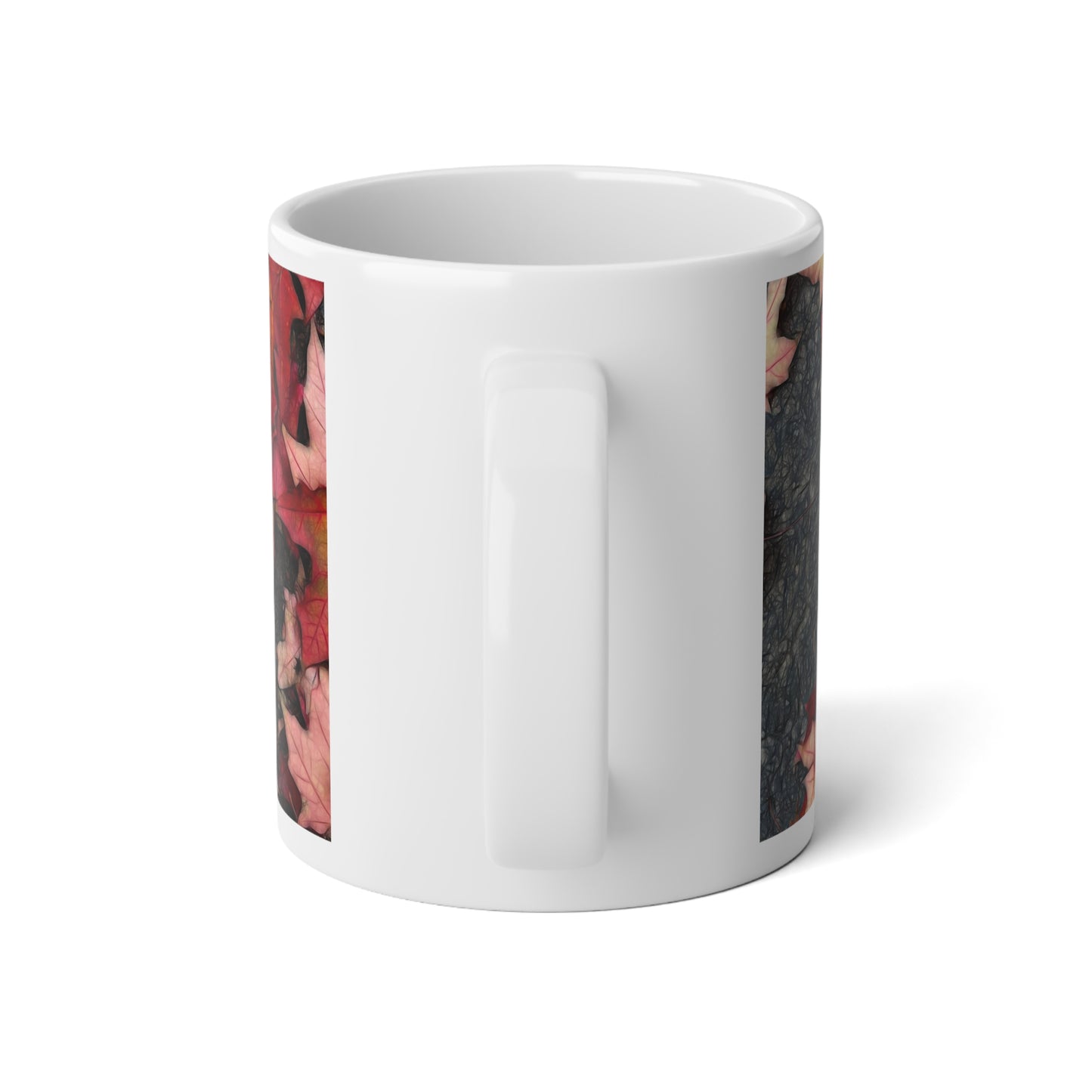 Maple Leaves In October 3 Jumbo Mug | Cozy Coffee Cup for Fall, Thanksgiving Gift, Seasonal Kitchen Decor, Nature Lover's Mug