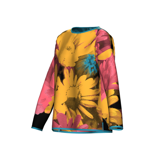 Bright Daisy Bouquet Sweater