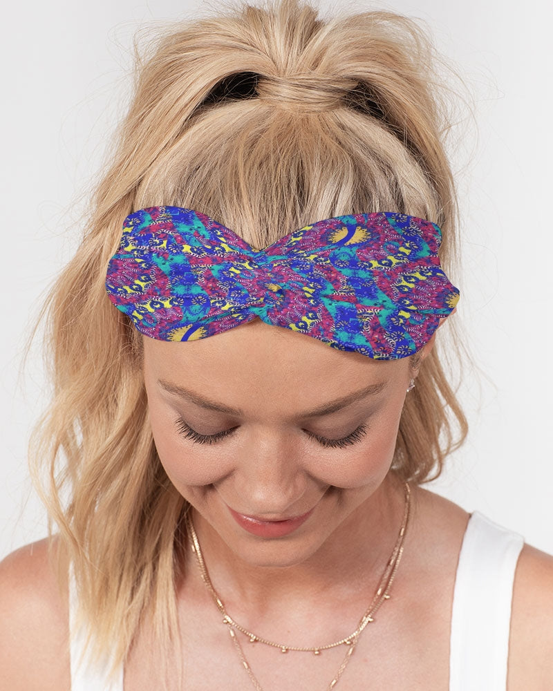 Caribbean Grafitti Twist Knot Headband Set
