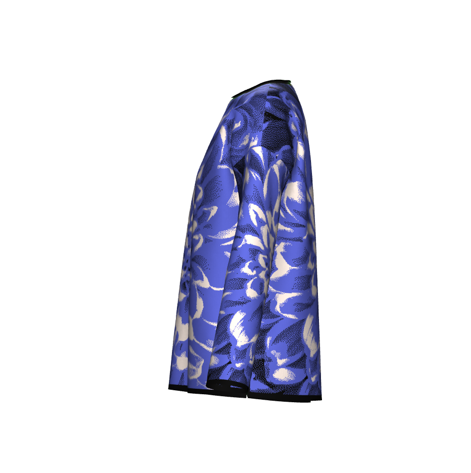 Blue Chrysanthemum Sweater