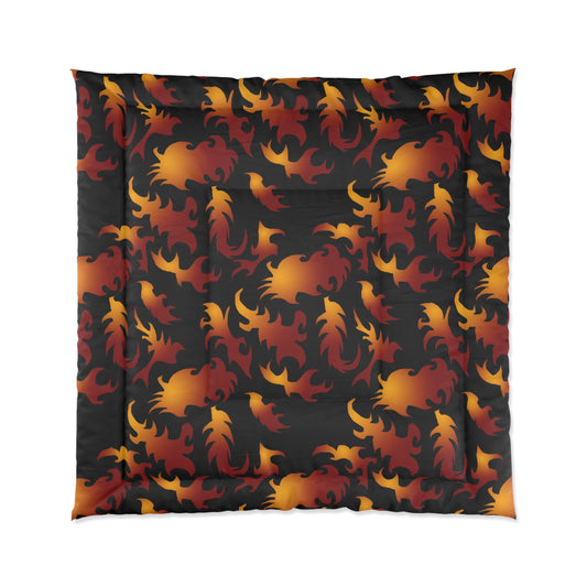 Flame Pattern Comforter — Bedding