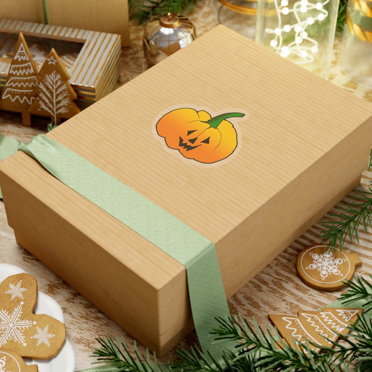 Jack O Lantern Kiss-Cut Stickers