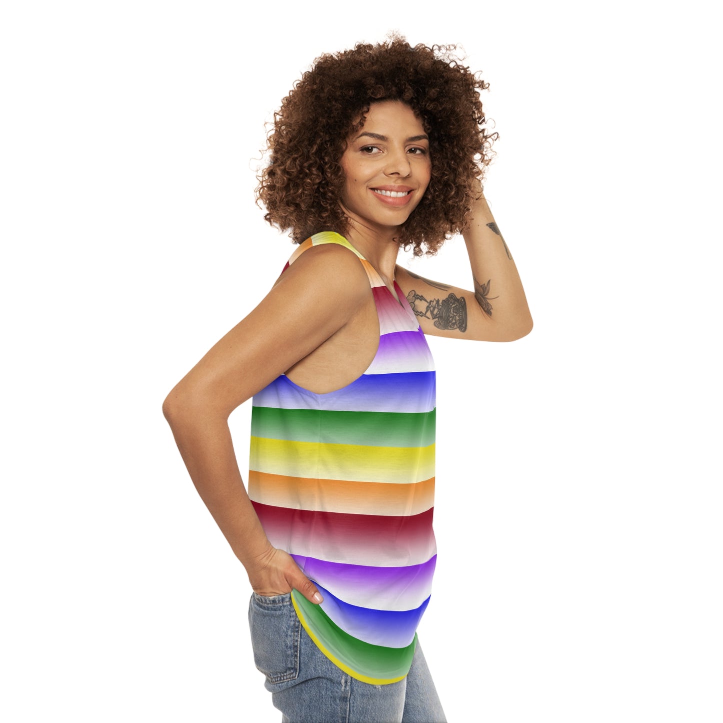 Pride Rainbow Unisex Tank Top (AOP)