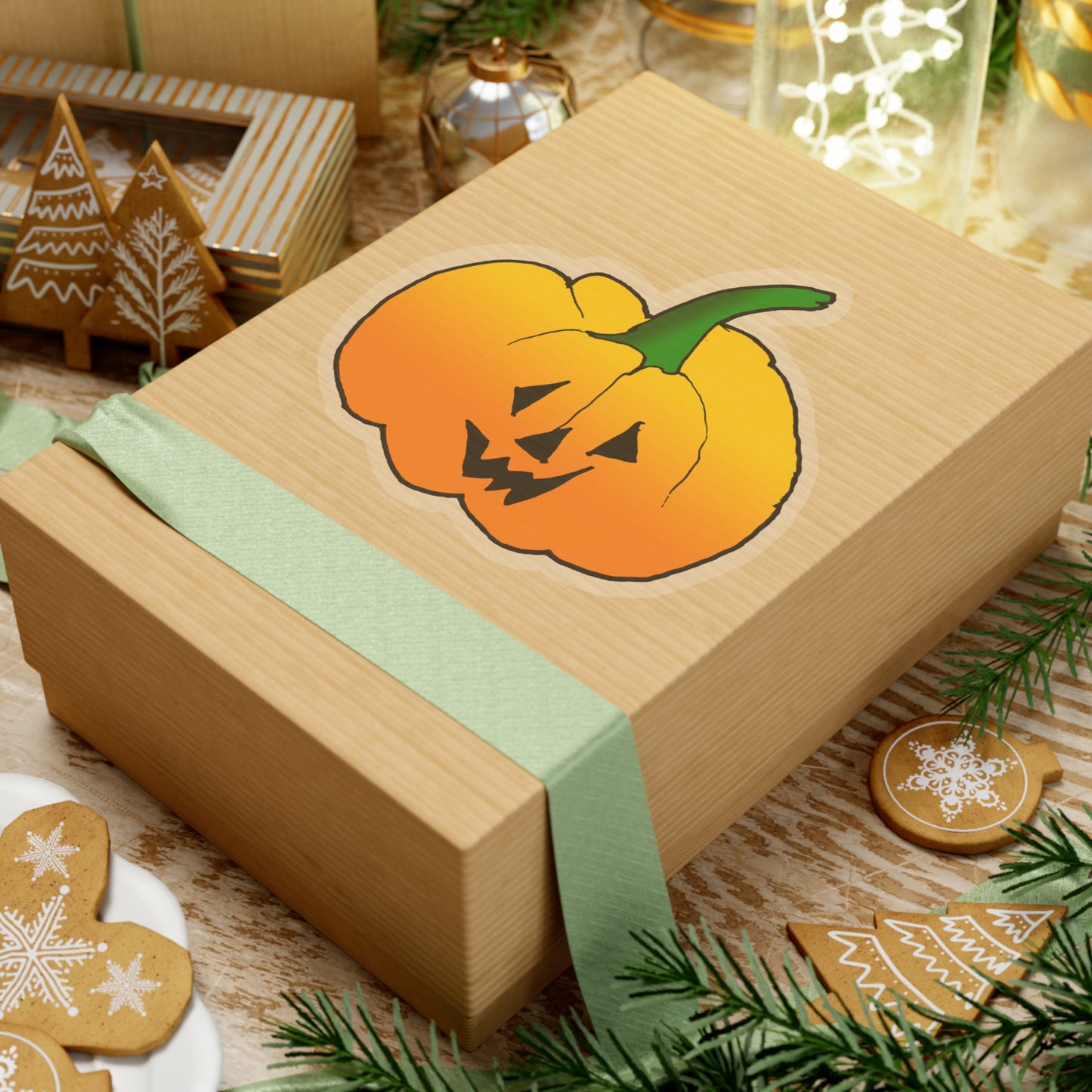 Jack O Lantern Kiss-Cut Stickers