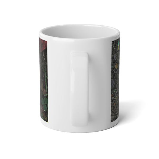 October Sunrise Leaf Jumbo Mug | 20oz Coffee Cup for Cozy Vibes, Fall Decor, Gift for Nature Lovers, Home Office Essentials, Hot Beverage Container