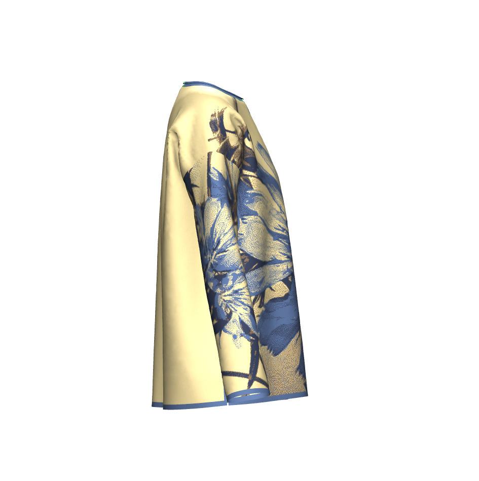 Blue Wildflowers Sweater