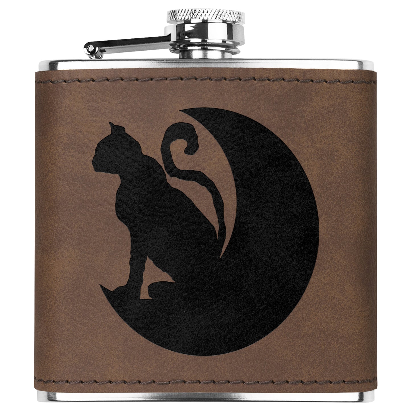 Cat on The Moon Flask
