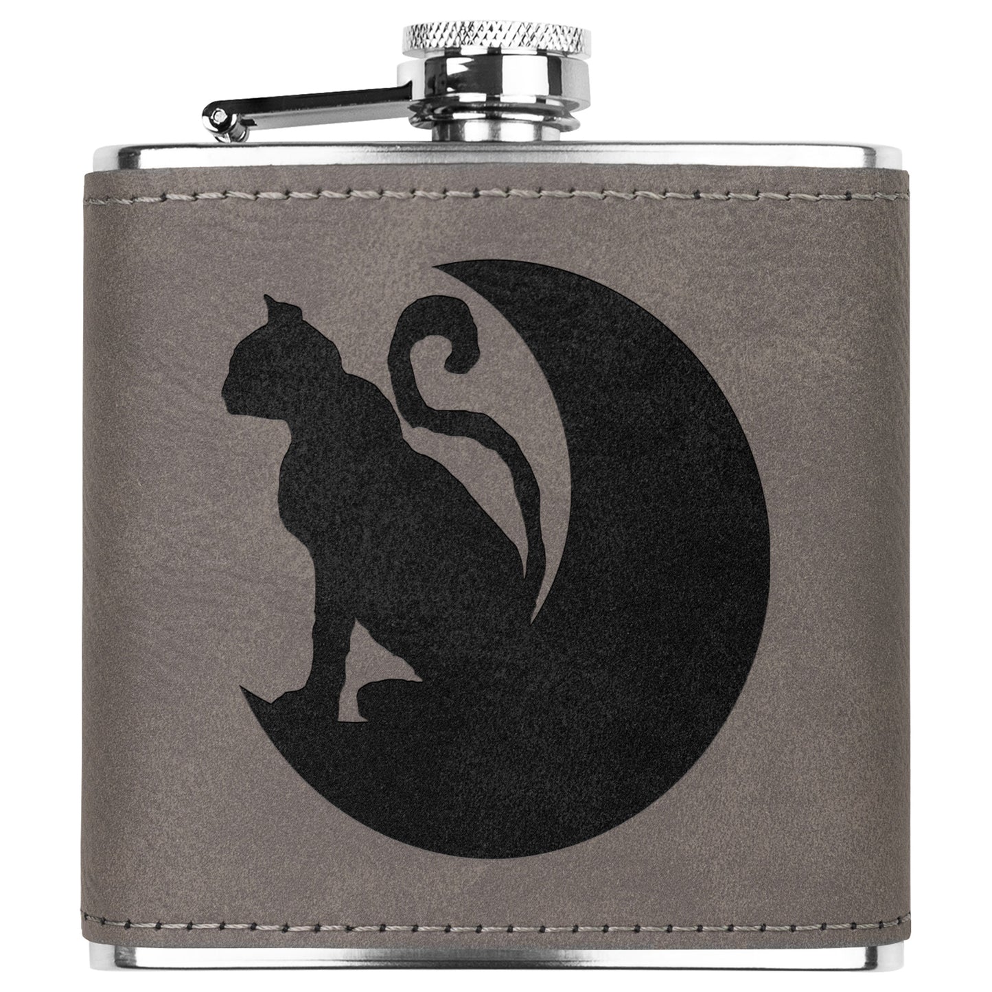 Cat on The Moon Flask
