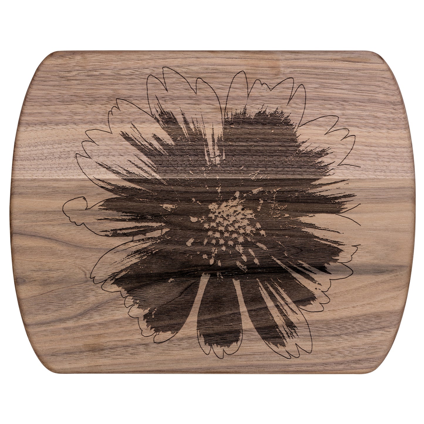 Gaillardia Hardwood Oval Cutting Board