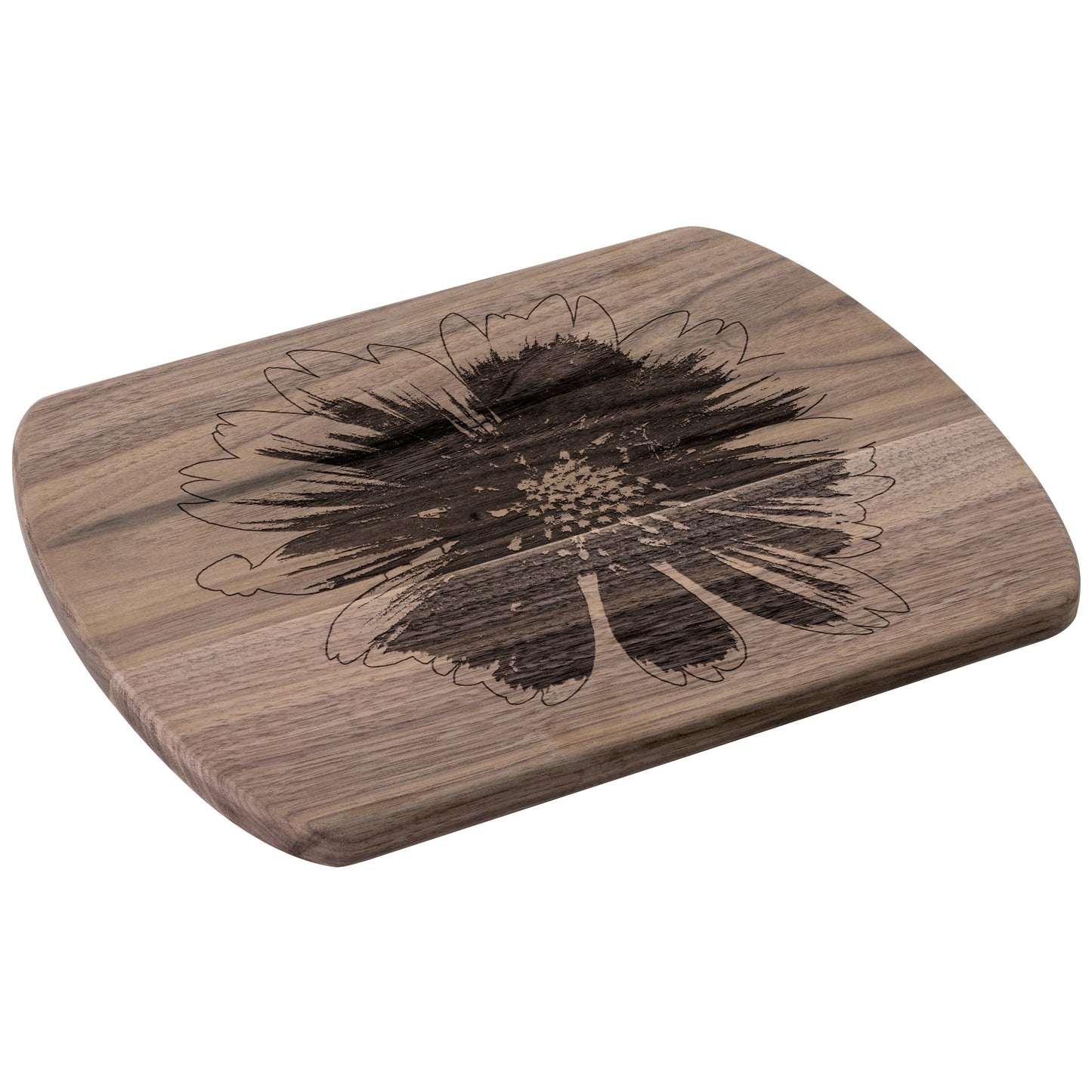 Gaillardia Hardwood Oval Cutting Board