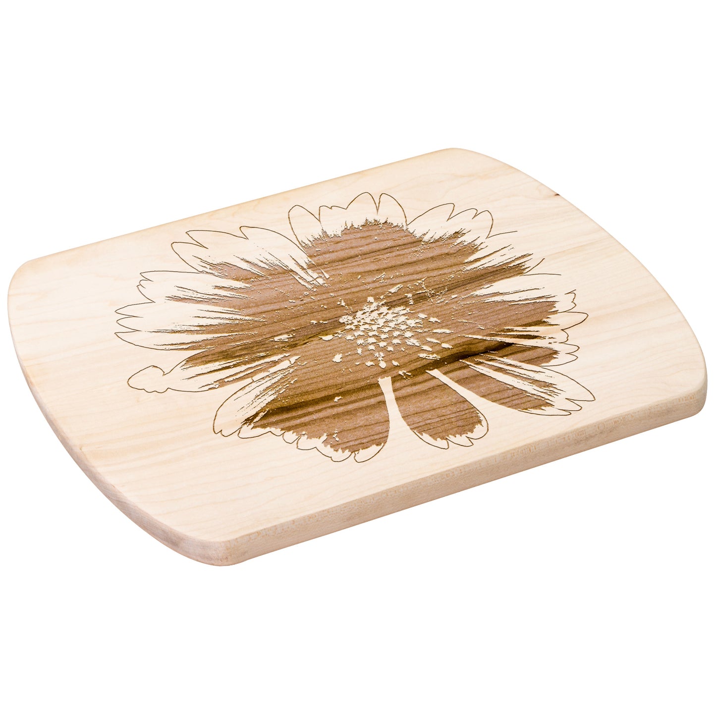 Gaillardia Hardwood Oval Cutting Board