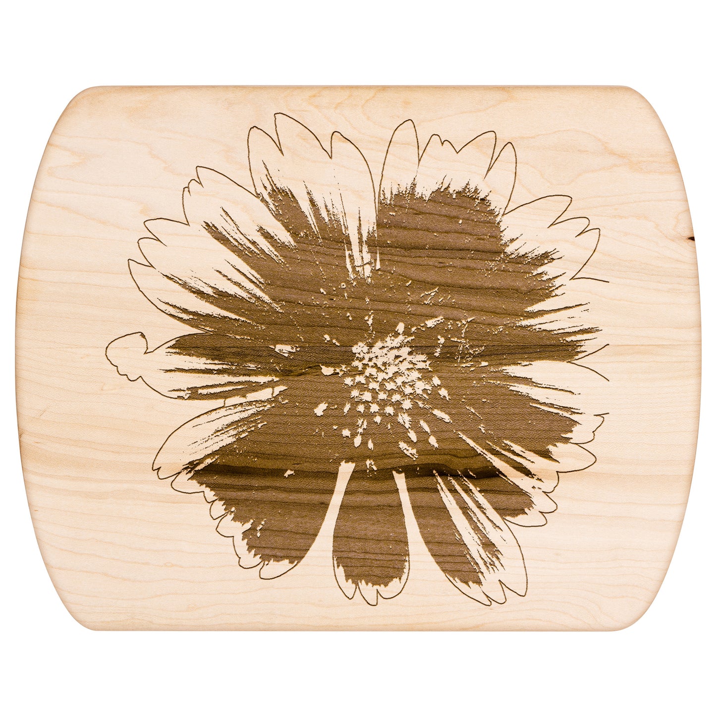 Gaillardia Hardwood Oval Cutting Board