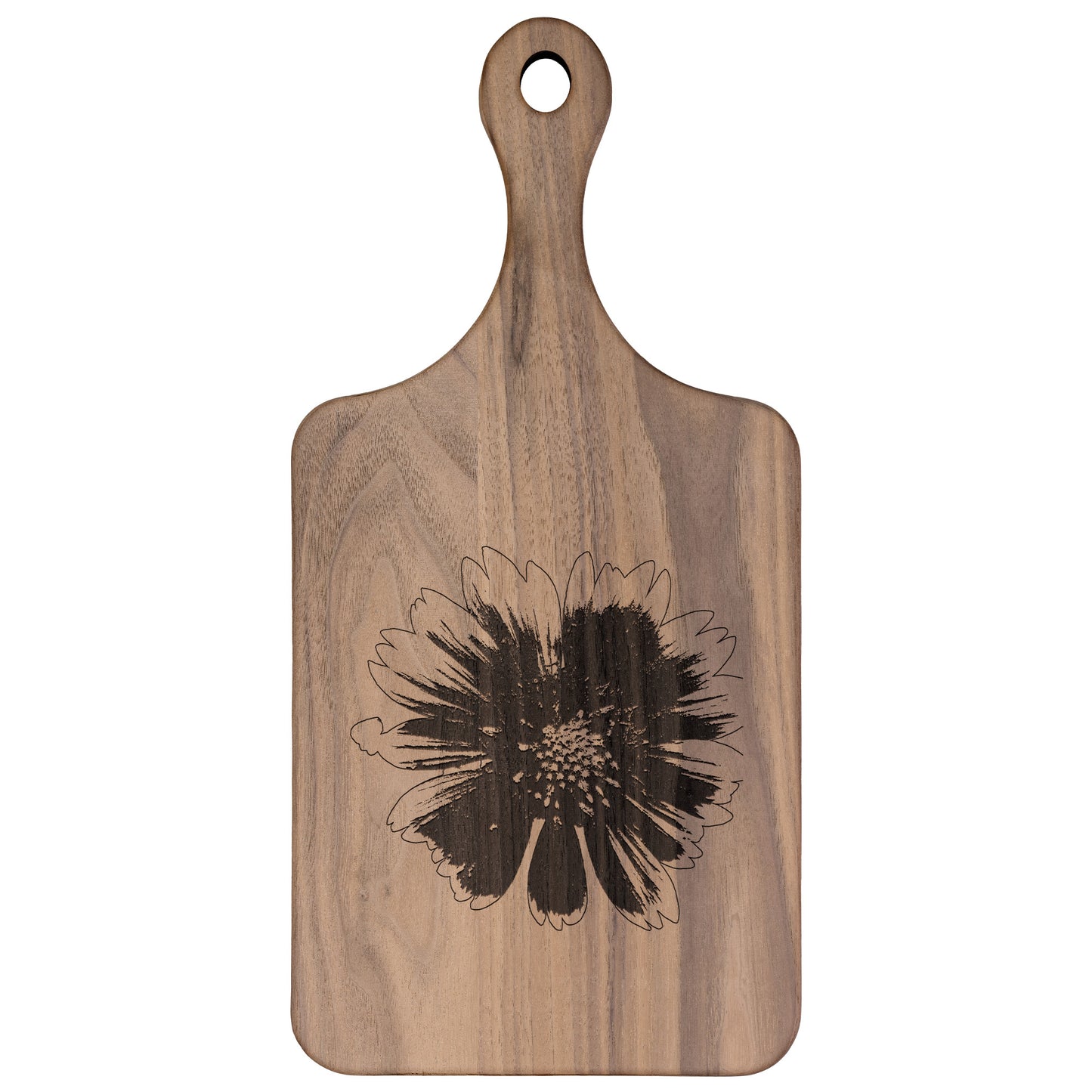 Gaillardia Wooden Paddle Cutting Board