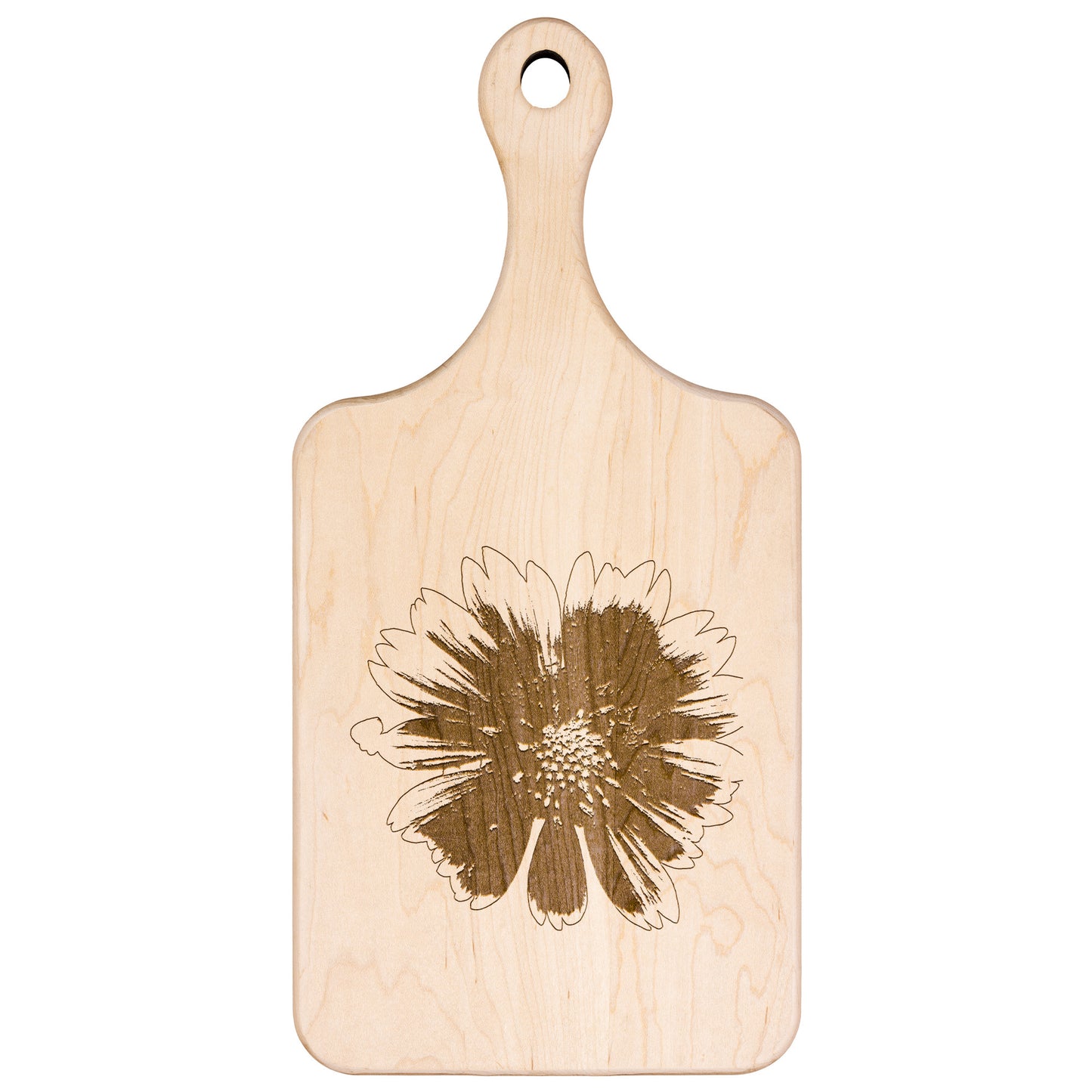 Gaillardia Wooden Paddle Cutting Board