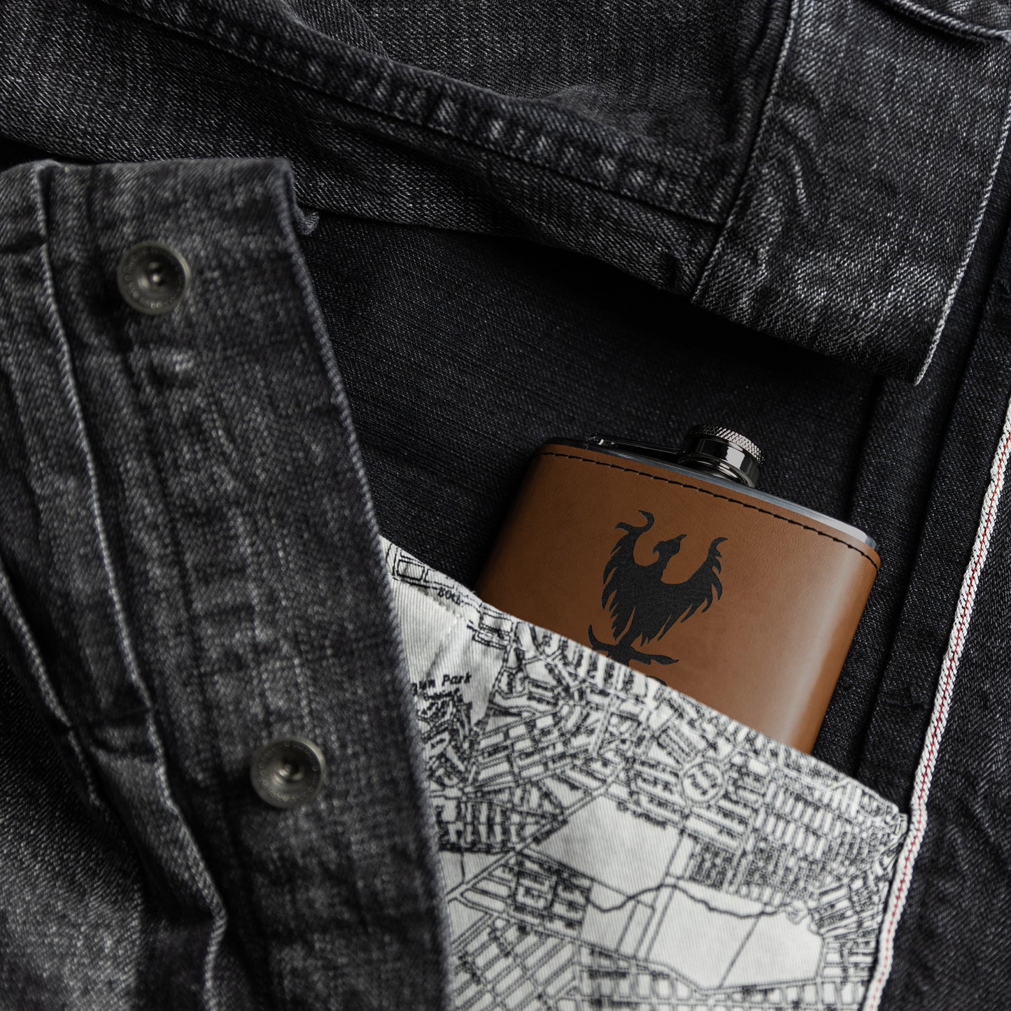 Phoenix Rising Flask