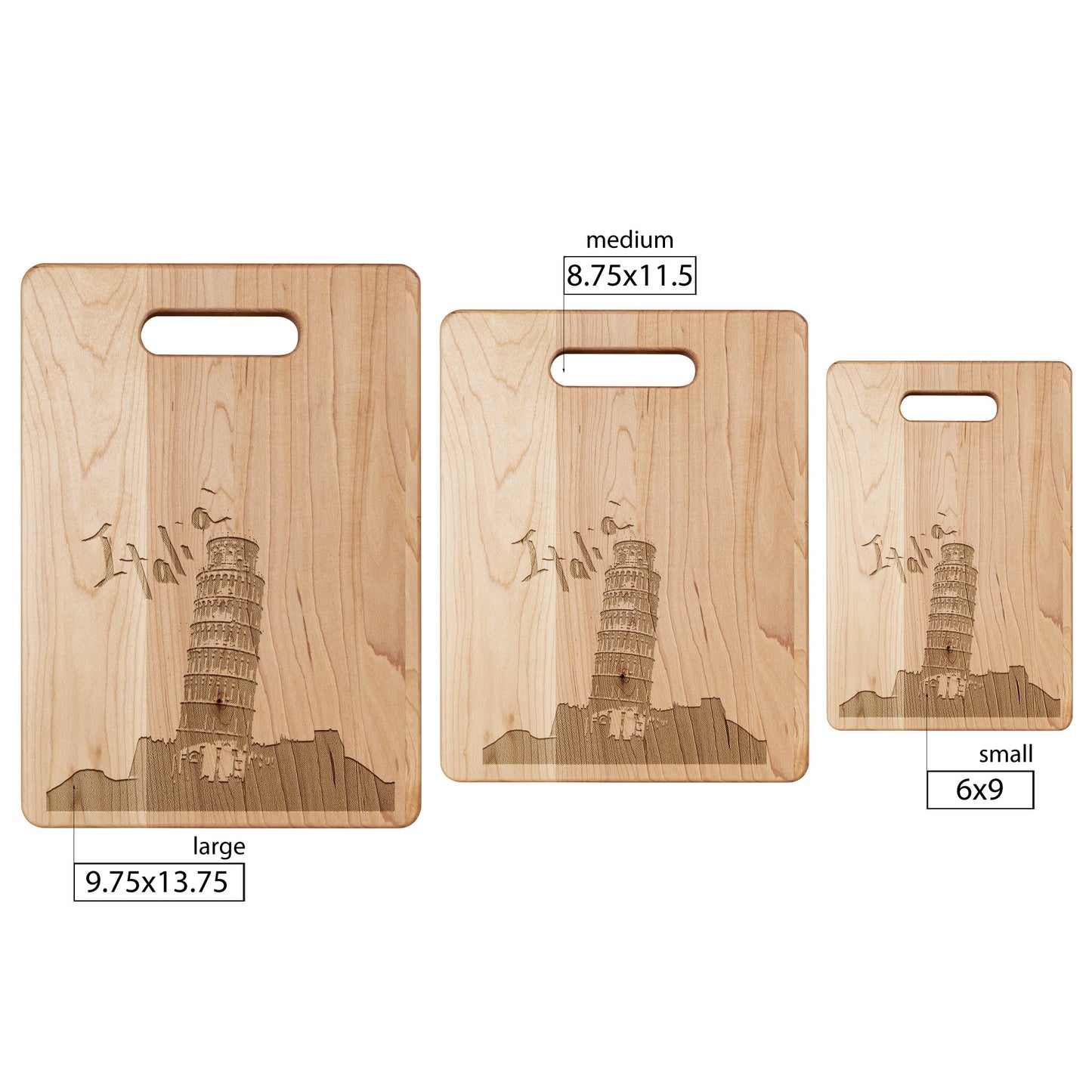 Pisa Italia Maple Cutting Board