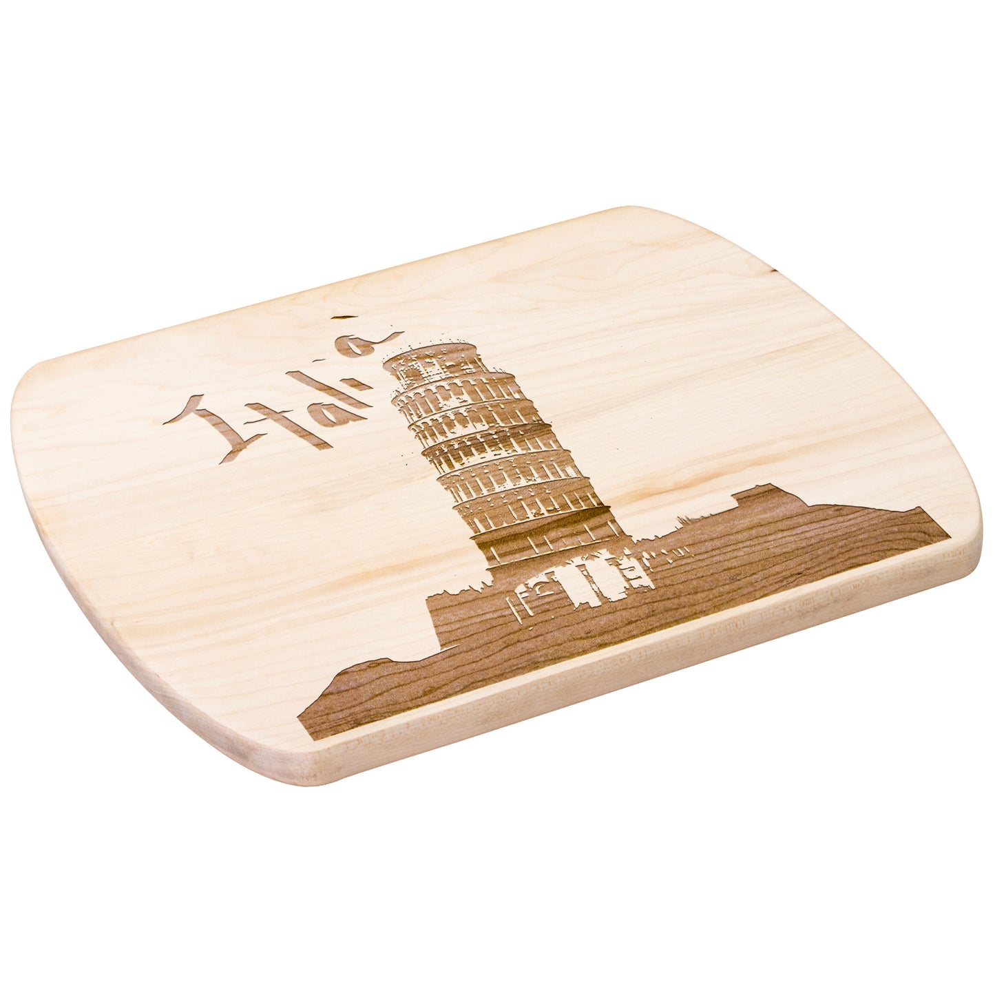 Pisa Italia Oval Hardwood Cutting Board