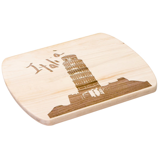 Pisa Italia Oval Hardwood Cutting Board