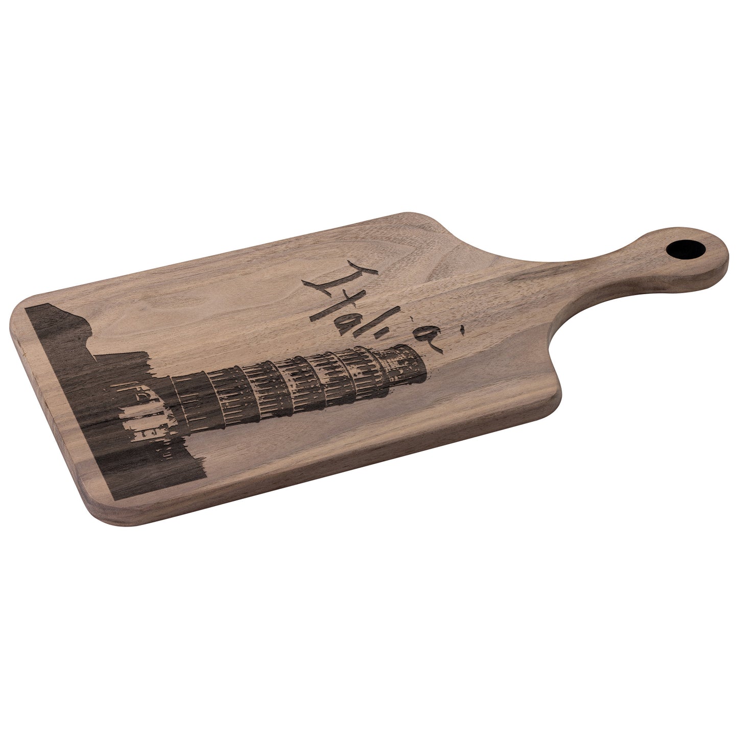Pisa Italia Paddle Hardwood Cutting Board
