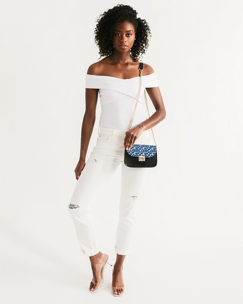 Blue Roses Small Shoulder Bag