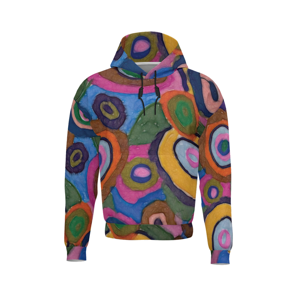 Warm Autumn Bubbles Unisex Fleece-Lined Pocket Hoodie