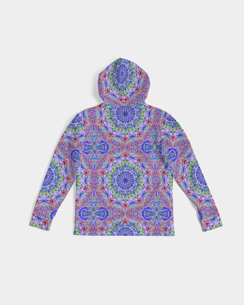 Blue Red Kaleidoscope Men's All-Over Print Hoodie
