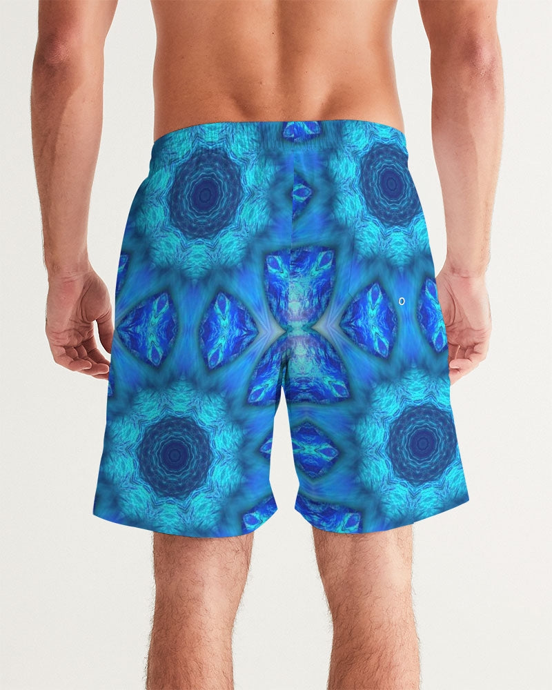 Blue Ocean Kaleidoscope Men's All-Over Print Swim Trunk