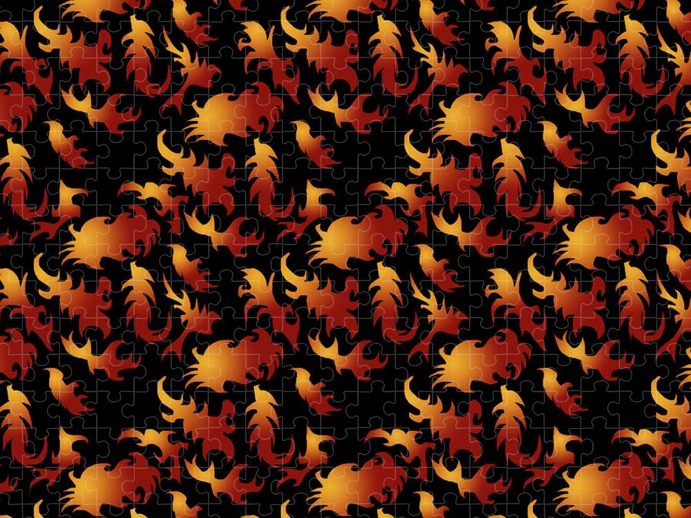 Abstract Flames - Puzzle