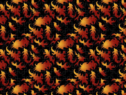 Abstract Flames - Puzzle
